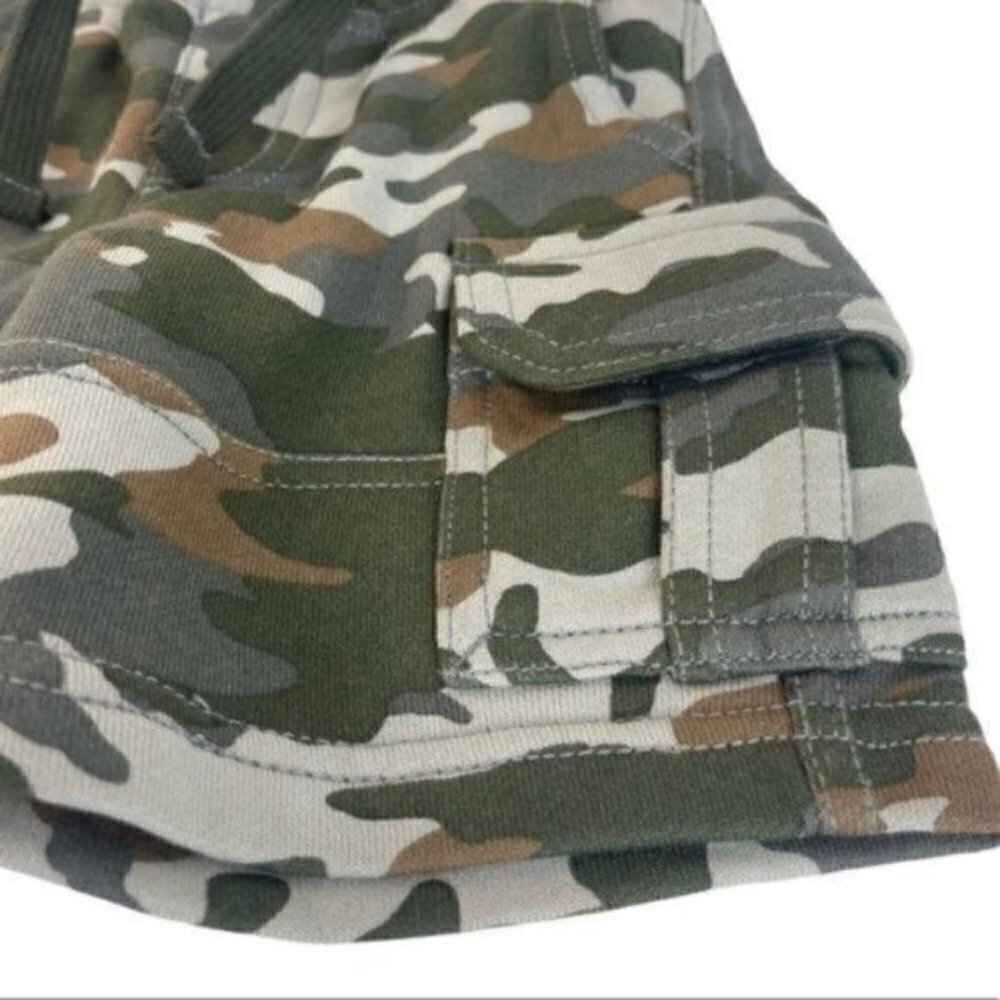 GYMBOREE Camo 6-12 months shorts drawstring elastic waistband pockets NWT - Picture 4 of 8